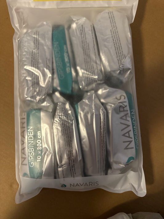 Navaris Gipsbinden 10er Set – Babybauch Abdruck Binden zum Bemalen